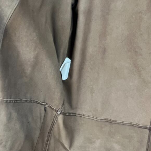 Del Mare 1911 Men's Size 48 Brown Long 100% Leather Coat Made in Italy - Picture 9 of 15